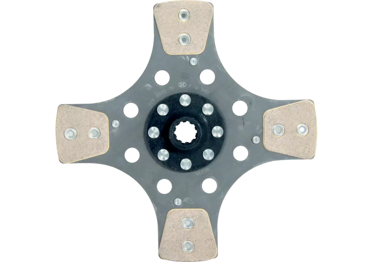 LUK Kupplungsscheibe Zapfwelle 302883603, 302883608, 328033210 – AD 280 mm, Profilart 22 x 25 passend zu CNH LUK