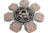 LUK Kupplungsscheibe Zapfwelle 335009213 / 303503305 AD 350 mm passend zu Mercedes LUK