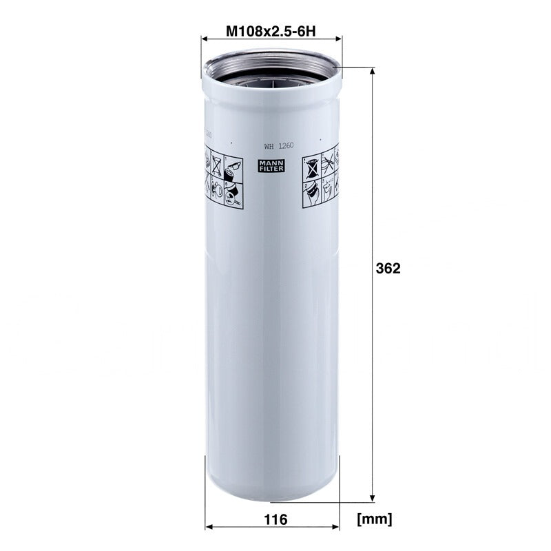 MANN FILTER Ölfilter WH 1260 MANN FILTER