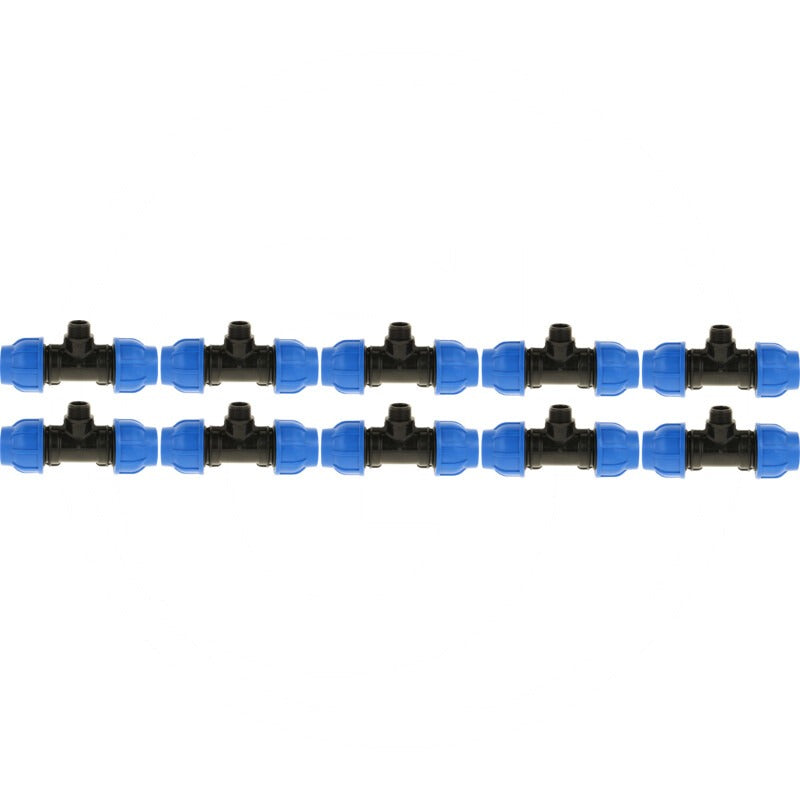 irritec VPE10 T-Stück mit AG-Abzweigung 25x1/2" x 2 – Bild 2