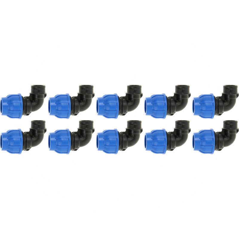 irritec VPE10 Winkel 90°mit IG-Abzweigung 25x3/4"