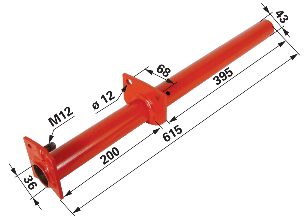 Lagerrohr ID 43/36 mm – passend für Fella 101093 GartenShop24