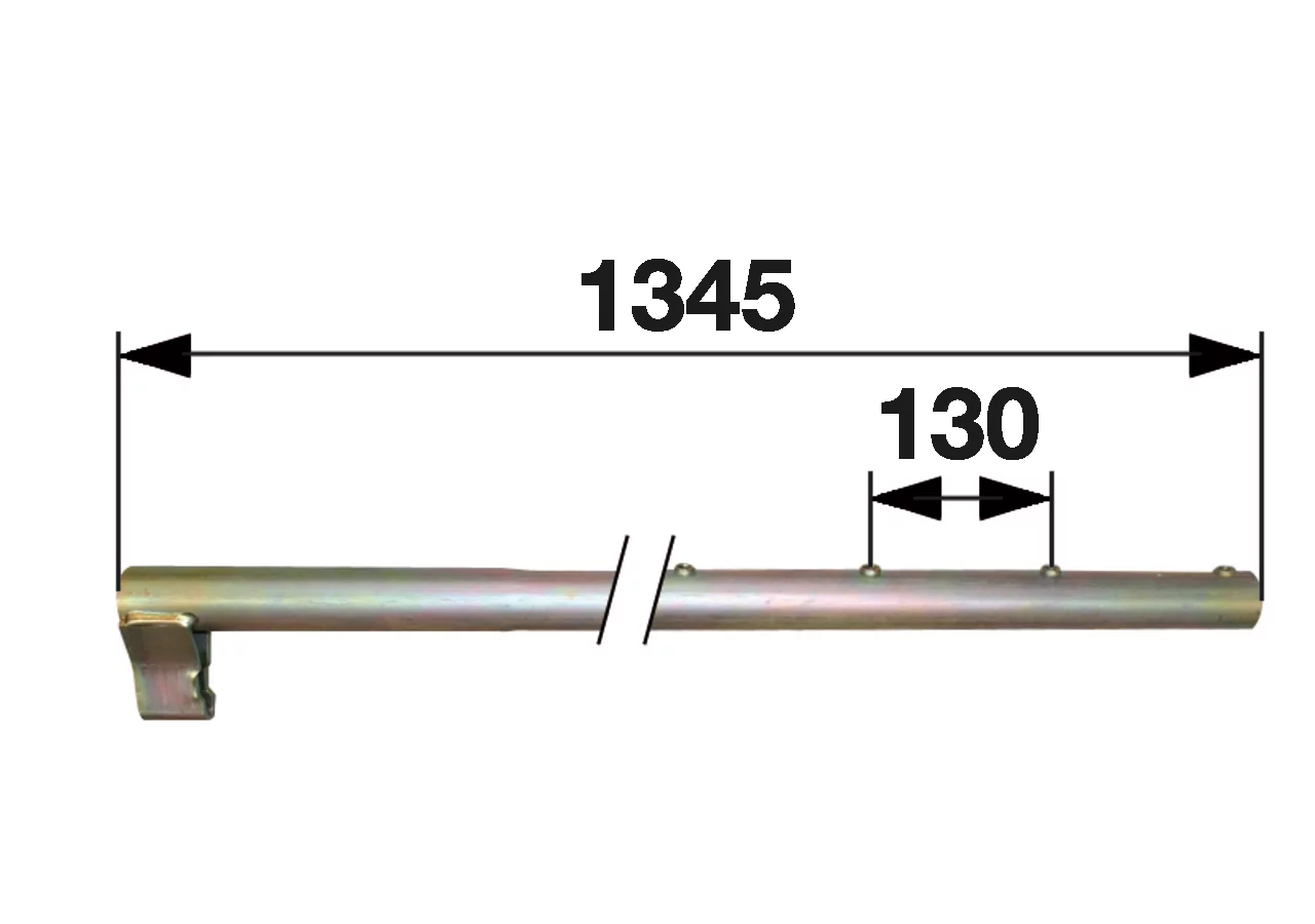 Zinkenträger L 1.345 mm, außen – passend für Fella 161631 GartenShop24