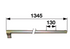 Zinkenträger L 1.345 mm, außen – passend für Fella 161631 GartenShop24