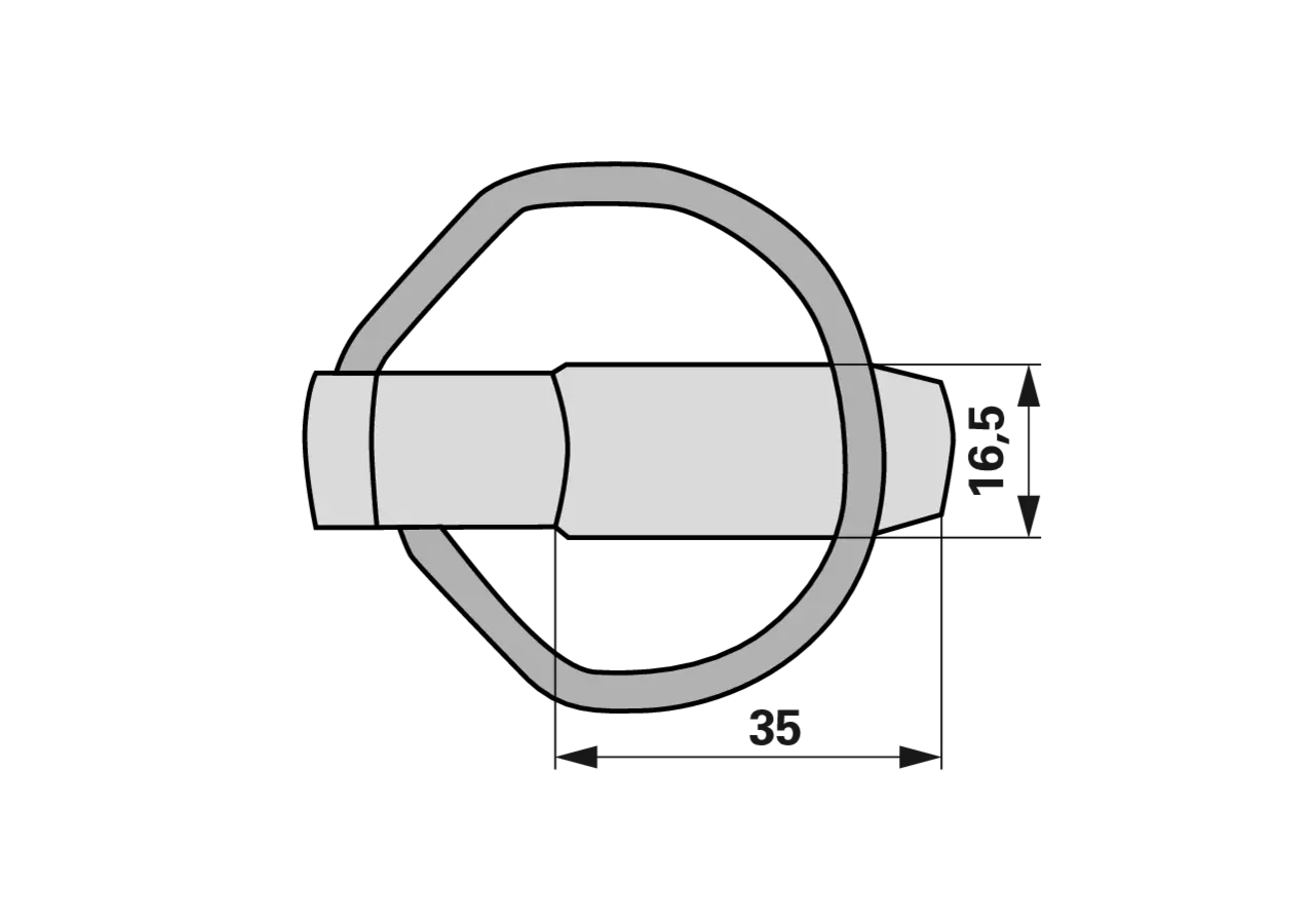 Klappsplint B 16,5 x L 35 mm Fella 165162 Fella