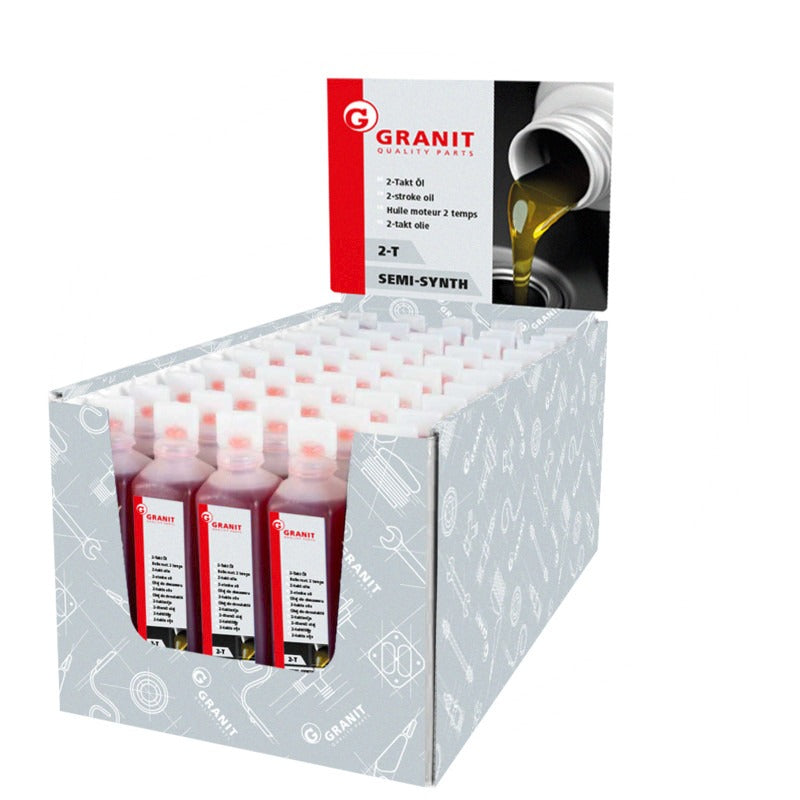 GRANIT Zweitaktöl SEMI SYNTH Gebinde VPE 50 x 0,1 Liter Displaykarton – Bild 2