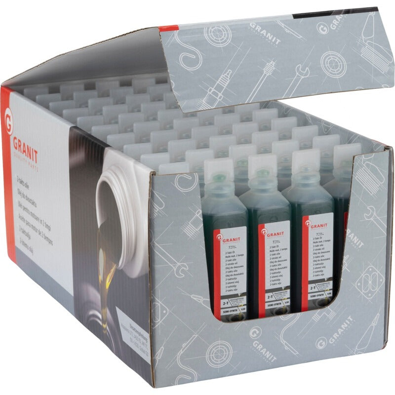 GRANIT Zweitaktöl SEMI SYNTH Gebinde VPE 50 x 0,1 Liter Displaykarton – Bild 3