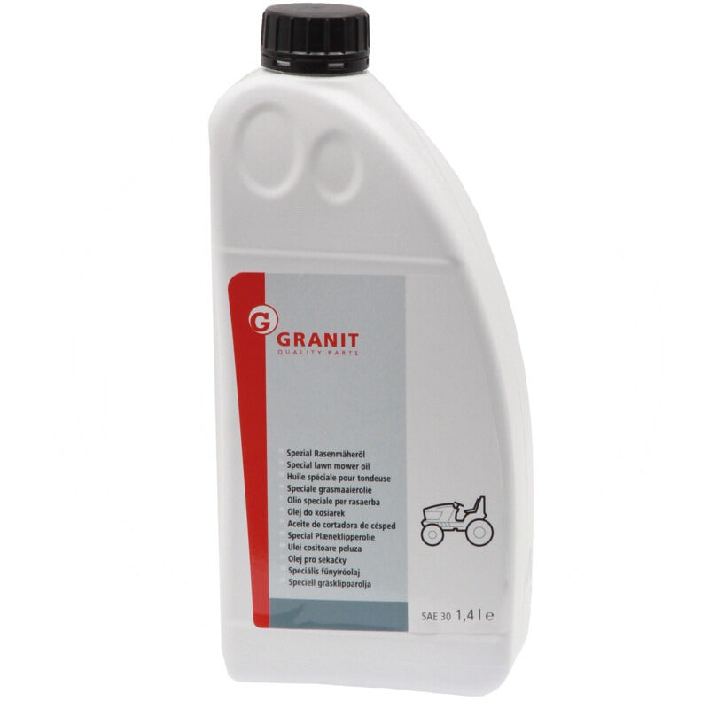 GRANIT Spezial Rasenmäheröl SAE 30 Gebinde 1,4 Liter Flasche