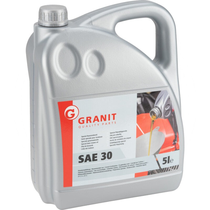 GRANIT Spezial Rasenmäheröl SAE 30 Gebinde 5 Liter