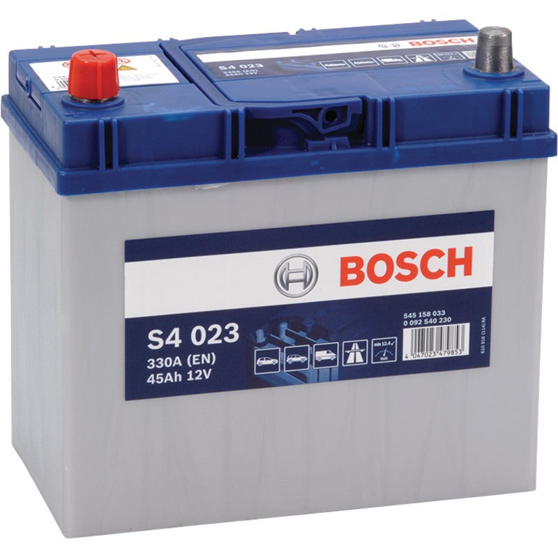 BOSCH Batterie S4 023 12 V / 45 Ah – 238 mm
