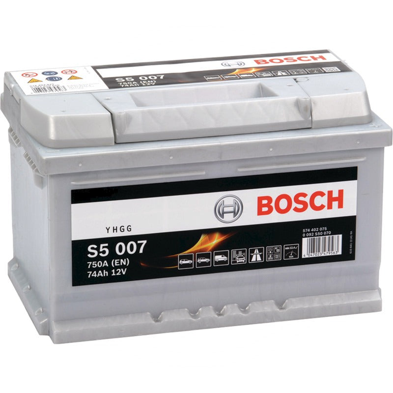 BOSCH Batterie S5 007 12 V / 74 Ah – 278 mm