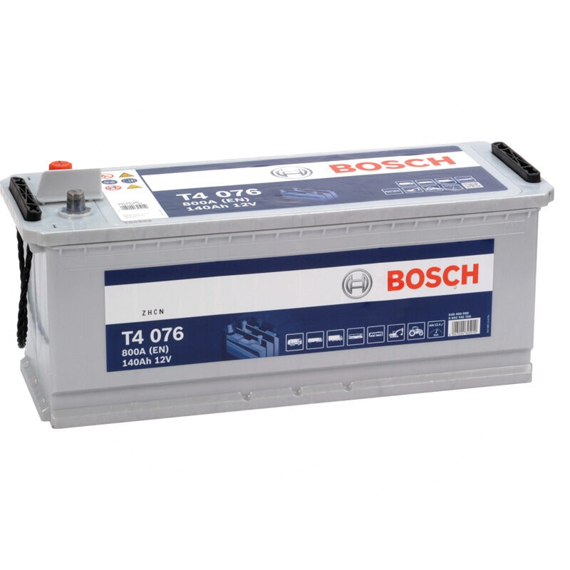 BOSCH Batterie T4 076 12 V / 140 Ah – 513 mm – 0092T40760