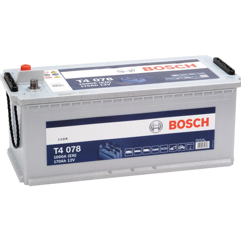 BOSCH Batterie T4 078 12 V / 170 Ah – 513 mm – 0092T40780