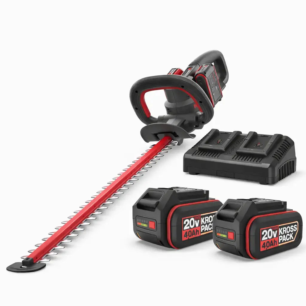 Akku-Heckenschere Kress KG285E KG285.9 mit 63 cm Messerlänge und 2×20V Akkupower