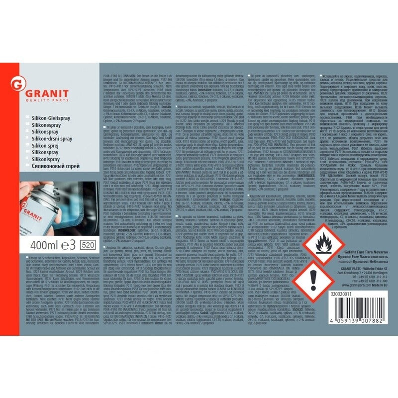 Silikon-Gleitspray 400ml – Bild 2
