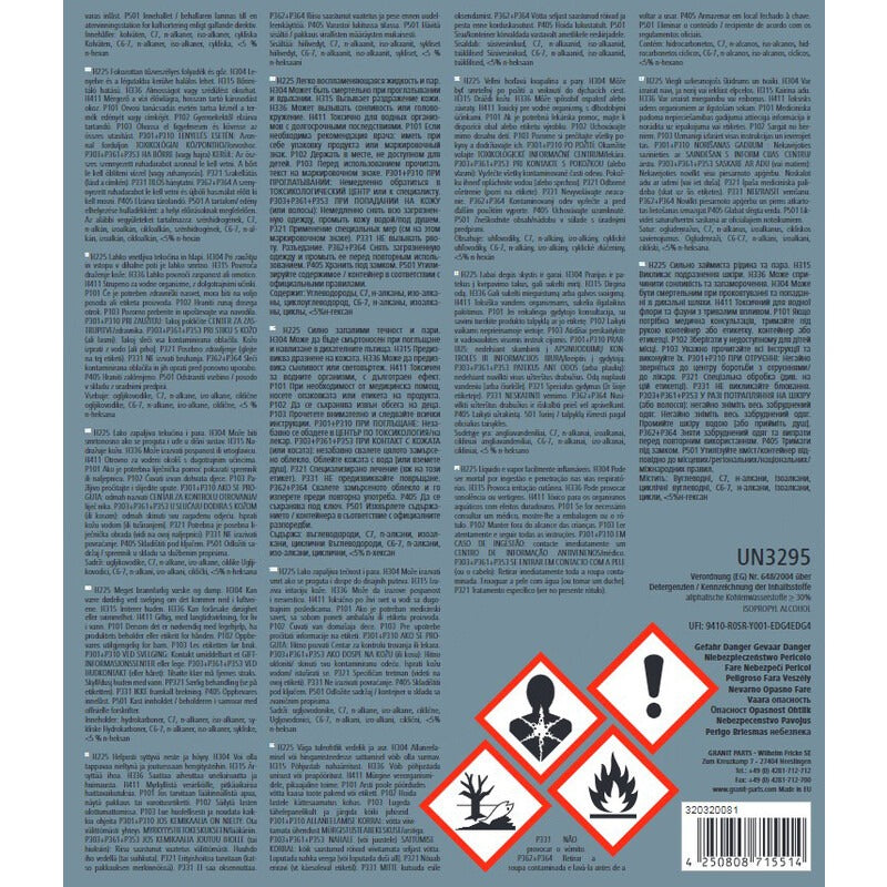 GRANIT GRANIT Bremsenreiniger Gebinde 20 Liter Metall-Kanister – Bild 3