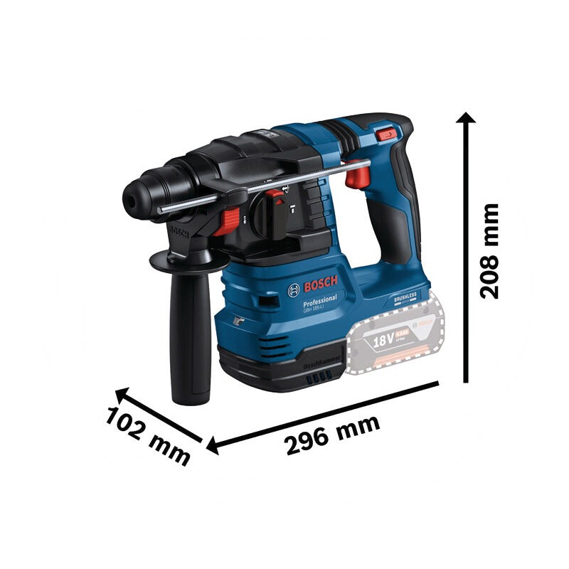 BOSCH Akku-Bohrhammer mit SDS plus – 296 mm – Bild 3