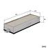 MANN FILTER Innenraumfilter A (mm) 461 MANN FILTER