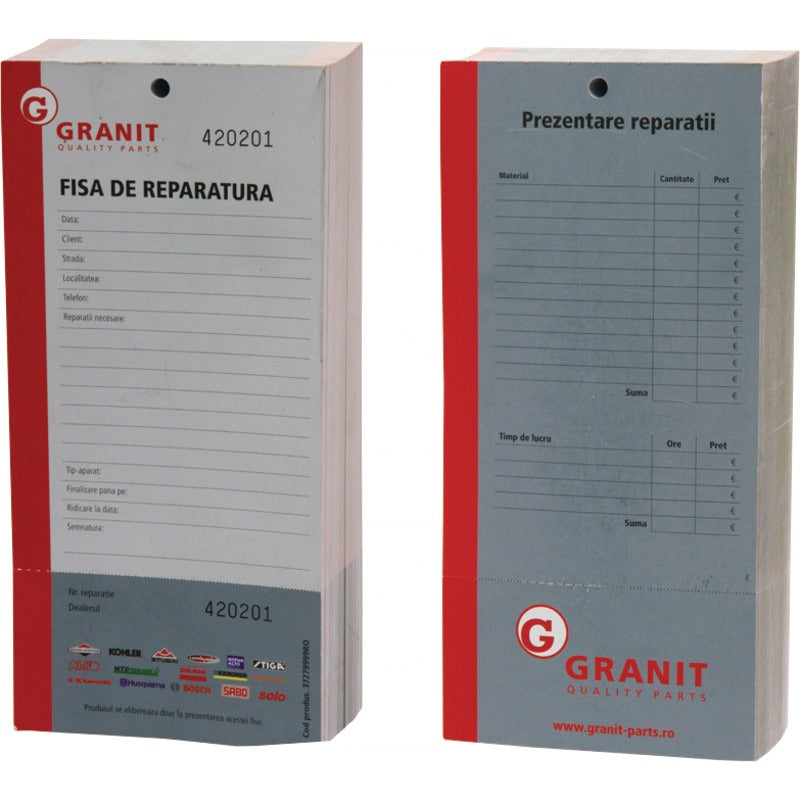 GRANIT Reparaturkarte Sprache Rumänisch