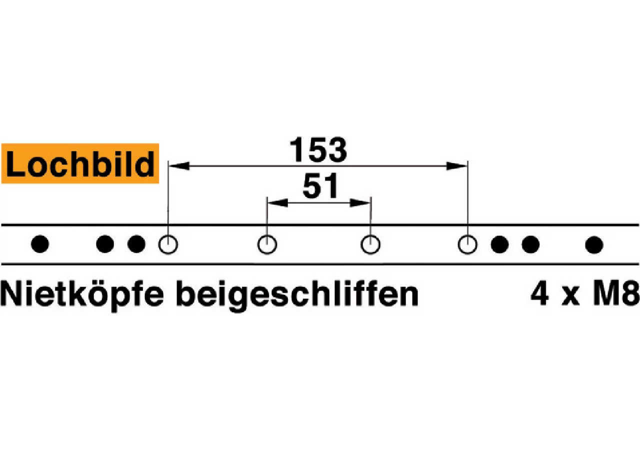 Mähmesser L 81 cm, 16 Klingen, glatt ESM 2489530 ESM