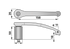 Messerführungsarm ESM 2671410 ESM
