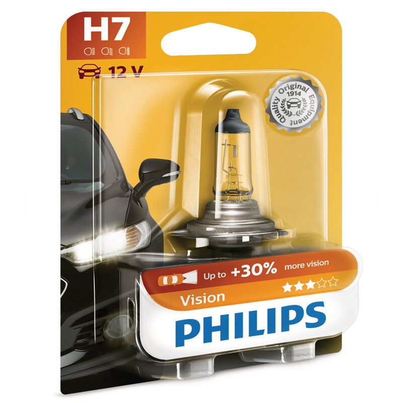 PHILIPS Halogenlampe H7 passend für Fern- und Abblendlicht, Nebelscheinwerfer