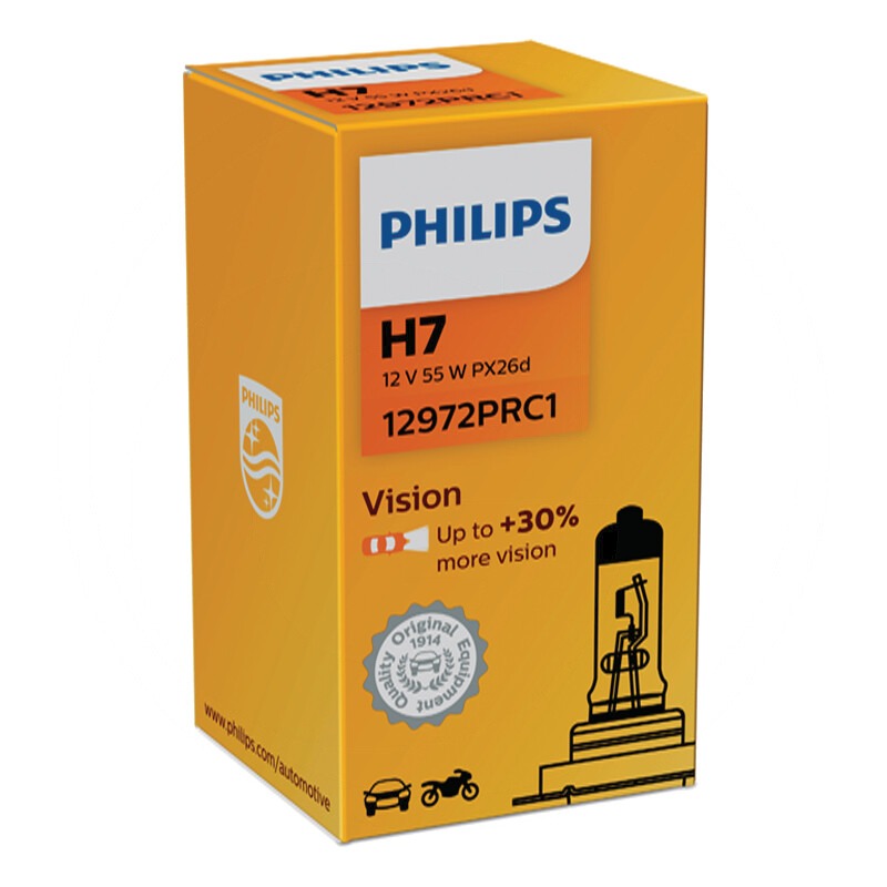 PHILIPS Halogenlampe H7 passend für Fern- und Abblendlicht, Nebelscheinwerfer – X825107045000
