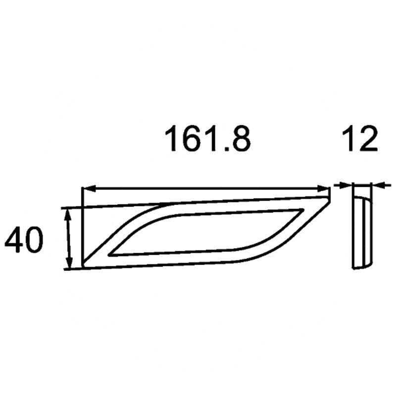 HELLA Rückstrahler – Breite 161,8 mm