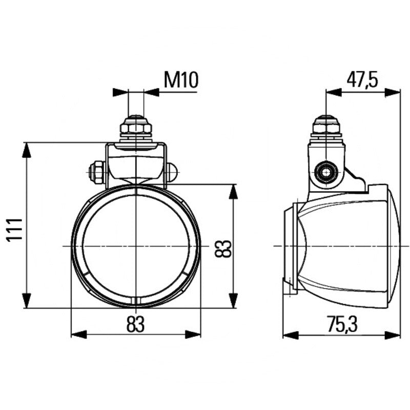 HELLA Arbeitsscheinwerfer – Breite 83 mm – 1G0 996 176-111 – Bild 2