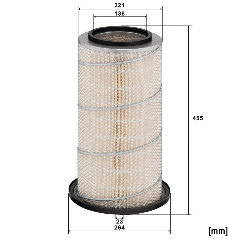 MANN FILTER Luftfilter A (mm) 221 MANN FILTER