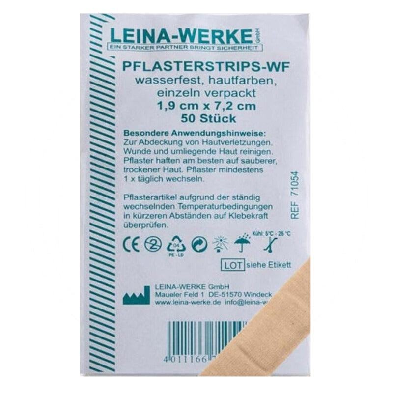 LEINA-WERKE VPE50 Pflasterstrips 1,9x7,2WF, Nachfüller