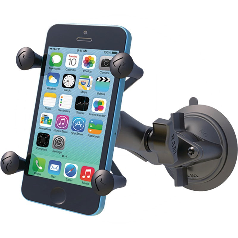 RAM MOUNTS X-Grip Halterung passend für alle gängigen Smartphones innerhalb folgender Abmessungen: Breite min.: 2 u. a. – RAM-B-166-UN7U – Bild 2