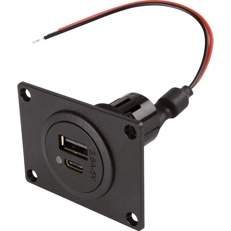 GRANIT USB Steckdose Einbau-Ø (mm) 27,8