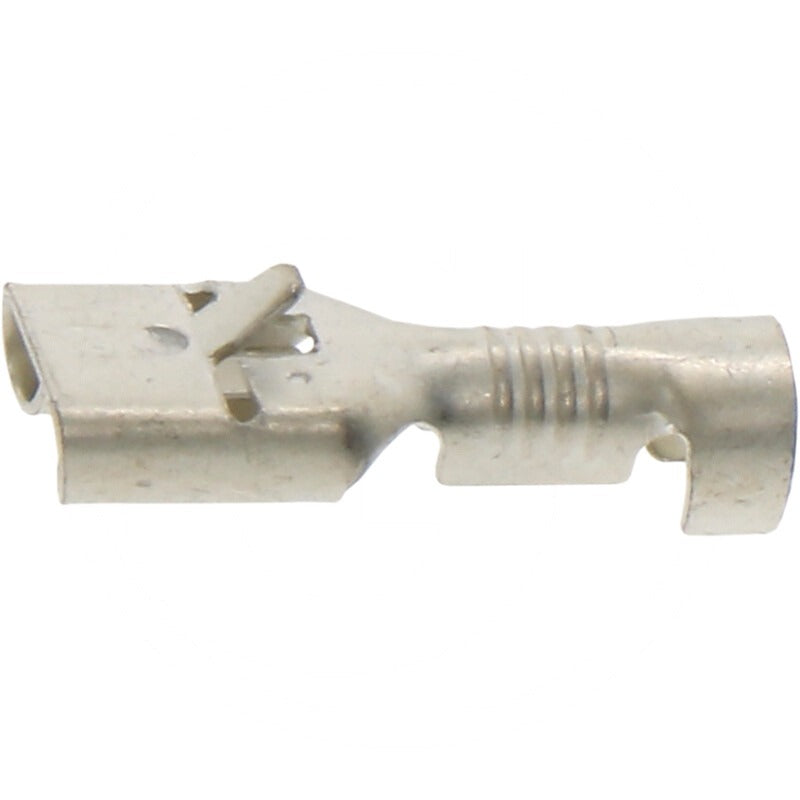 GRANIT VPE100 Flachsteckhülse – 19,2 mm Ausführung mit Rastnase Messing blank, 6 – Bild 2