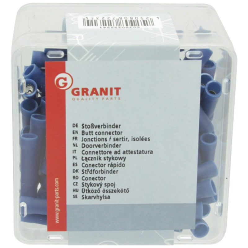 GRANIT VPE100 Stoßverbinder – 15 mm Ausführung blau, für Kabel 1,5 - 2,5 mm² – Bild 2