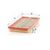 MANN FILTER Luftfilter C 3388 MANN FILTER