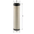 MANN FILTER SekundärLuftfilter passender Hauptfilter C 28 1580 MANN FILTER