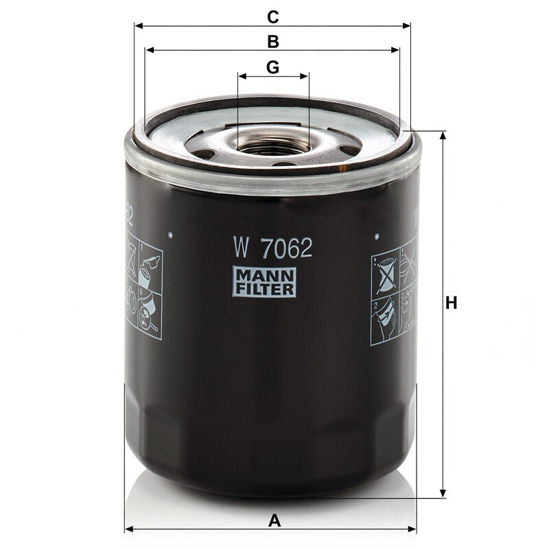 MANN FILTER Motorölfilter W 7062 MANN FILTER