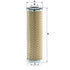 MANN FILTER Hydraulikfilter HD 9004 MANN FILTER