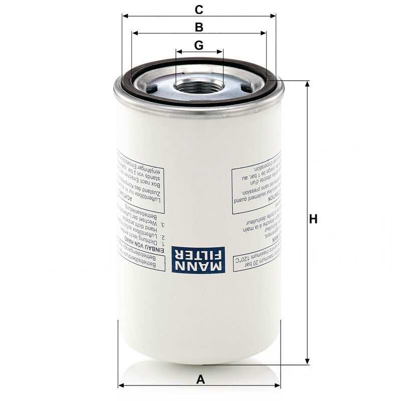 MANN FILTER Druckluftentoelung LB 719-4 MANN FILTER