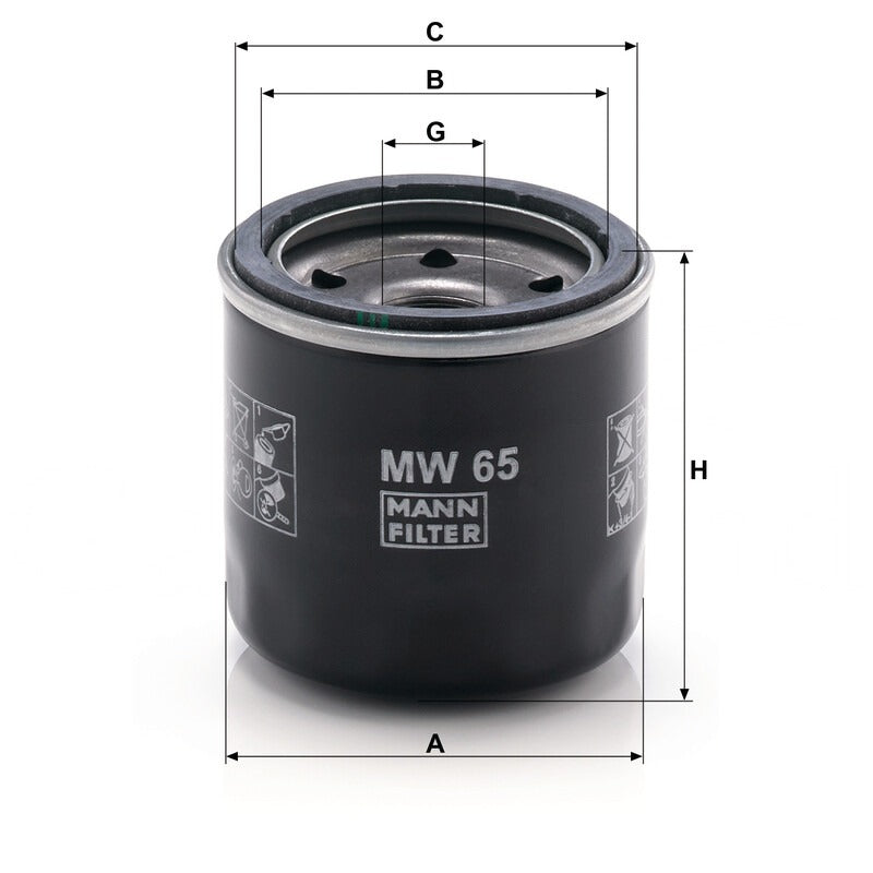 MANN FILTER Ölfilter MW 65 MANN FILTER
