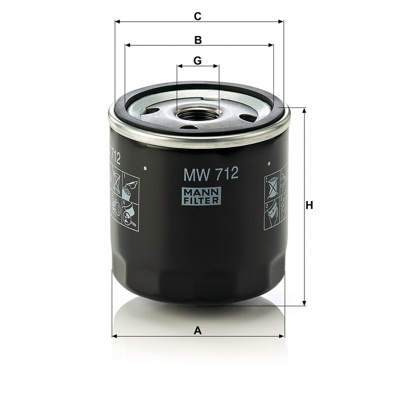 MANN FILTER Ölfilter MW 712 MANN FILTER