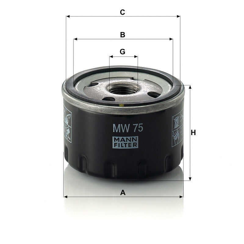 MANN FILTER Ölfilter MW 75 MANN FILTER