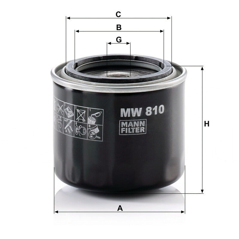 MANN FILTER Ölfilter MW 810 MANN FILTER