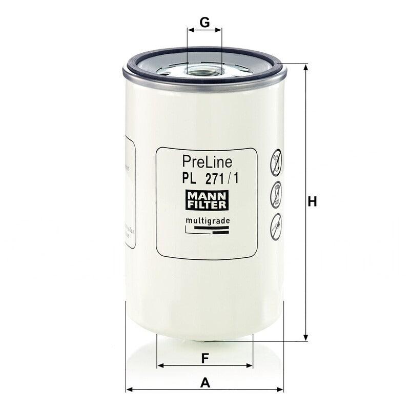 MANN FILTER Kraftstofffilter PL 271/1 MANN FILTER
