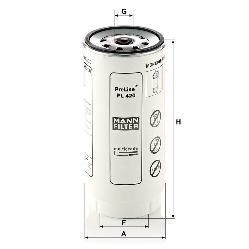 MANN FILTER Kraftstofffilter PL 420X MANN FILTER