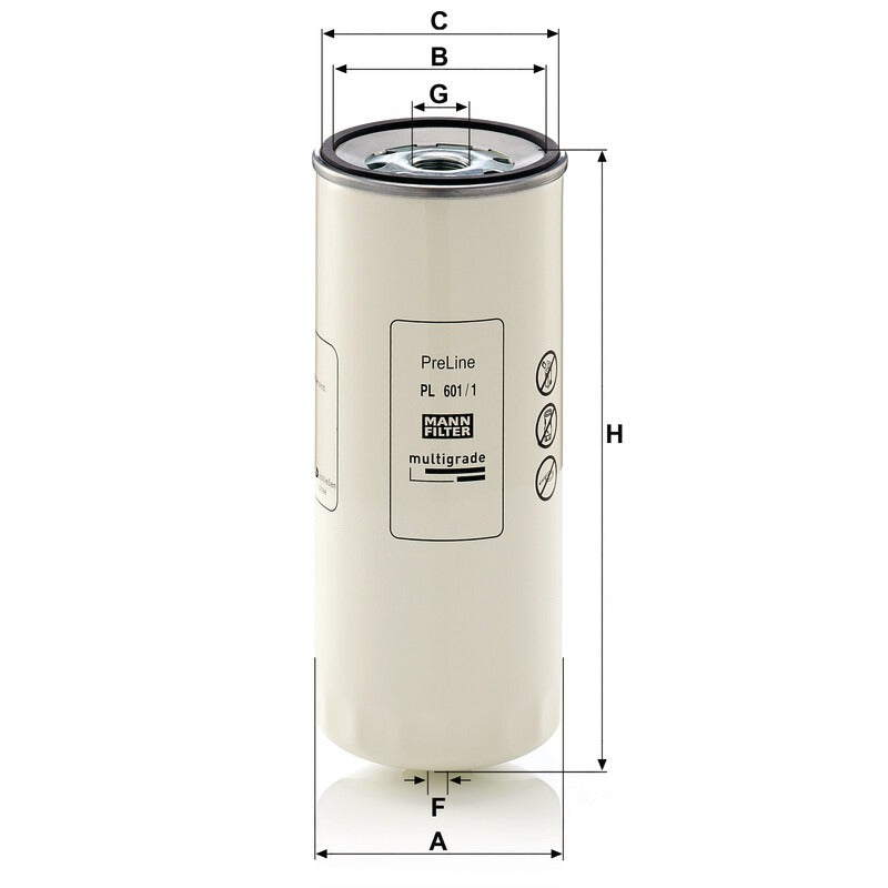 MANN FILTER Kraftstofffilter PL 601/1X MANN FILTER