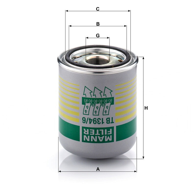 MANN FILTER Trockenmittelfilter TB 1394/6 X mit Koaleszensfilter MANN FILTER