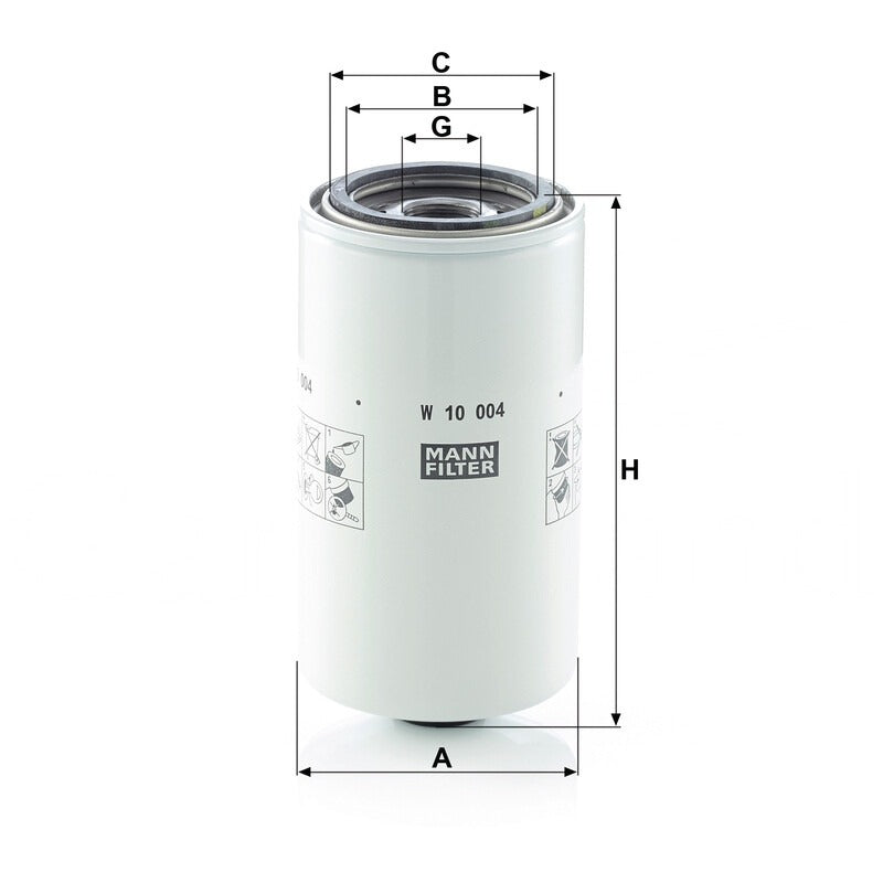 MANN FILTER Schmierölwechselfilter W 10004 MANN FILTER