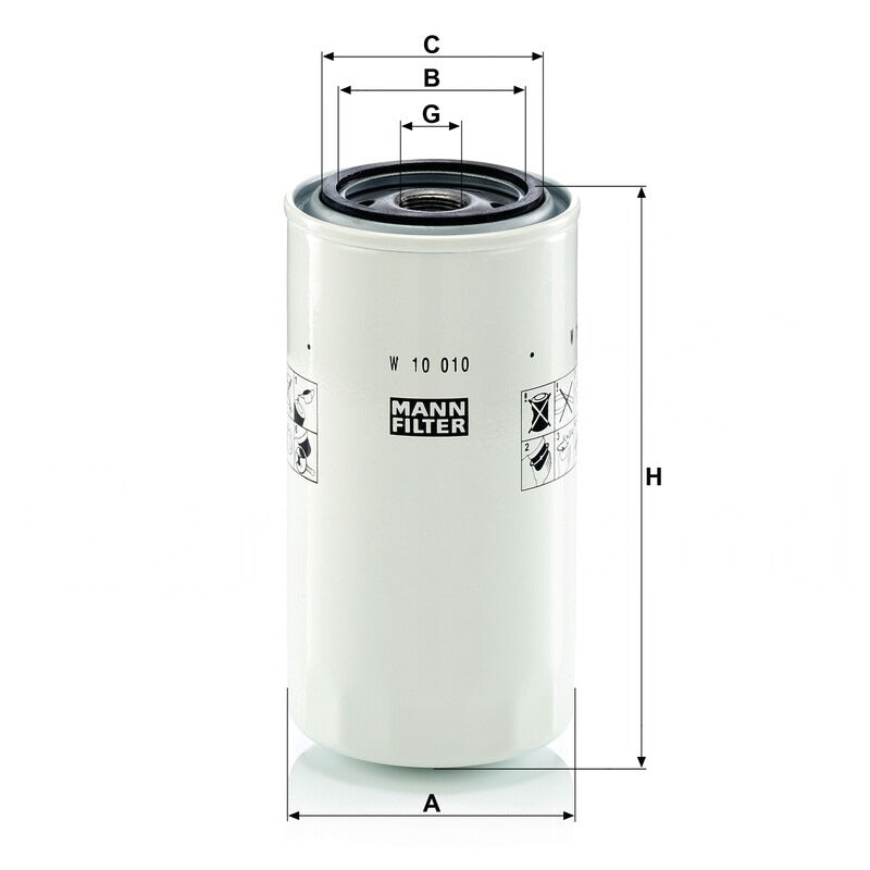 MANN FILTER Schmieroelwechselfilter W 10010 MANN FILTER